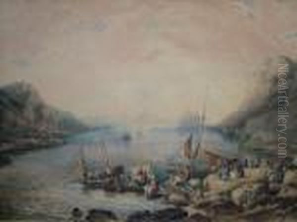 Dartmouth Harbour Oil Painting by Joseph Mallord William Turner