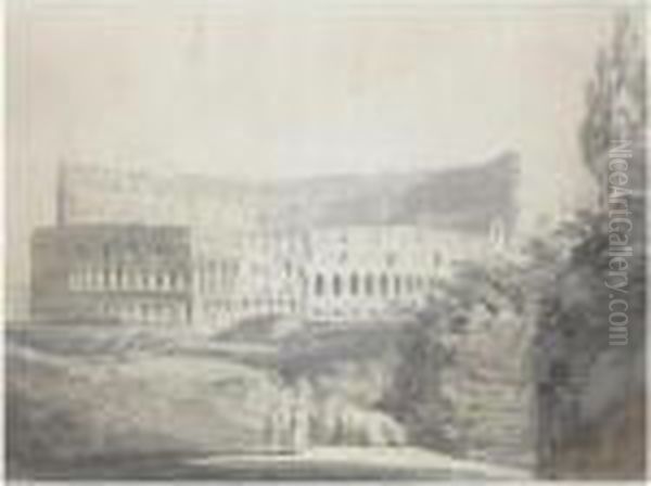 View Of The Colosseum, Rome Oil Painting by Joseph Mallord William Turner