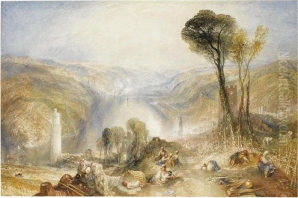 Oberwesel Oil Painting by Joseph Mallord William Turner