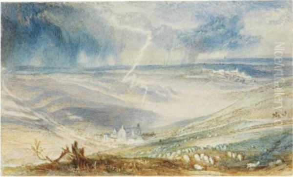 The Field Of Waterloo, From The Picton Tree Oil Painting by Joseph Mallord William Turner