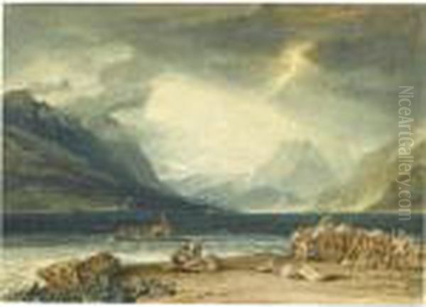 The Lake Of Thun, Switzerland Oil Painting by Joseph Mallord William Turner