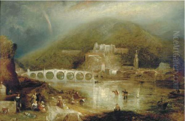 Heidelberg Oil Painting by Joseph Mallord William Turner