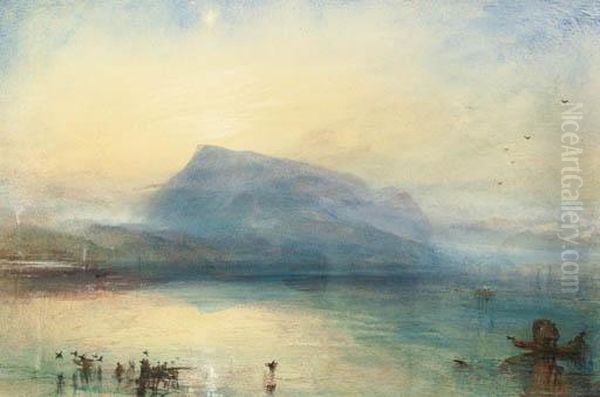 The Blue Rigi: Lake Of Lucerne, Sunrise Oil Painting by Joseph Mallord William Turner