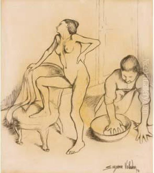 La Toilette Oil Painting by Suzanne Valadon