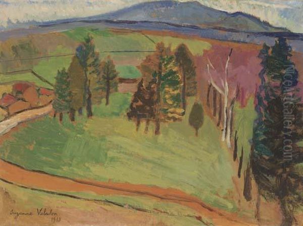 Une Route A La Campagne Oil Painting by Suzanne Valadon