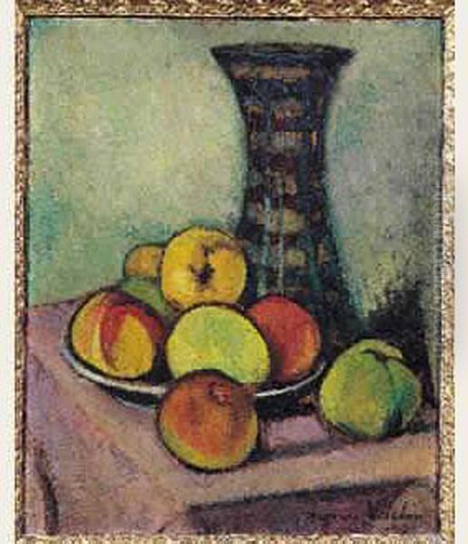 Nature Morte Aux Fruits Oil Painting by Suzanne Valadon