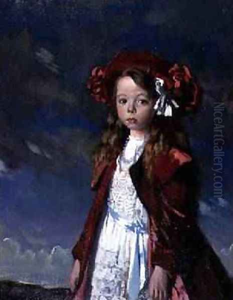 Portrait of Miss Harmsworth, exh.1933 Oil Painting by Sir William Newenham Montague Orpen