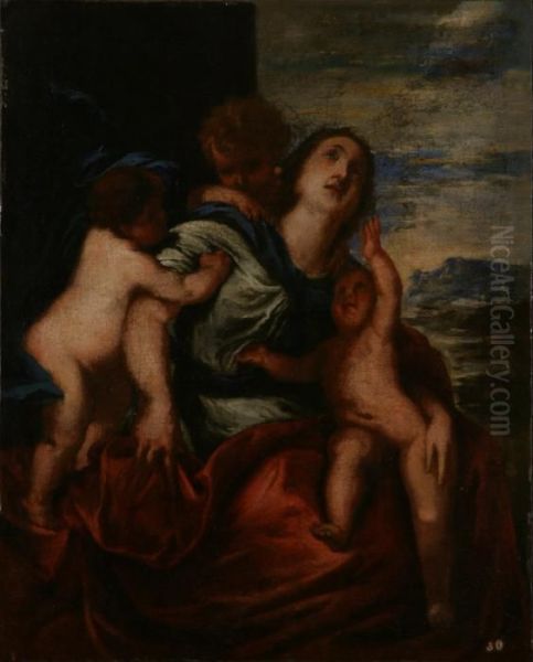 Madonna Con Bambino Oil Painting by Sir Anthony Van Dyck