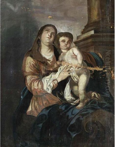 Madonna And Child Oil Painting by Sir Anthony Van Dyck