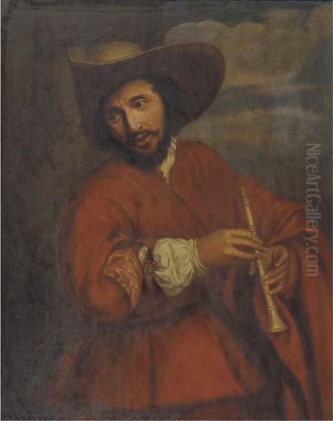 Portrait Of Francois Langlois As A Savoyard Oil Painting by Sir Anthony Van Dyck