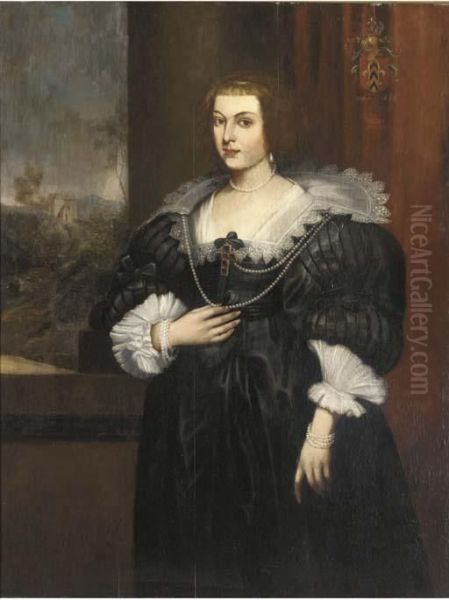 Portrait Of A Lady Oil Painting by Sir Anthony Van Dyck