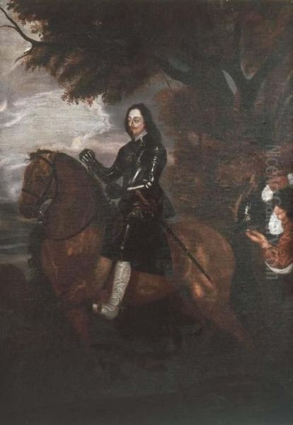 Portrait Of Charles I Oil Painting by Sir Anthony Van Dyck