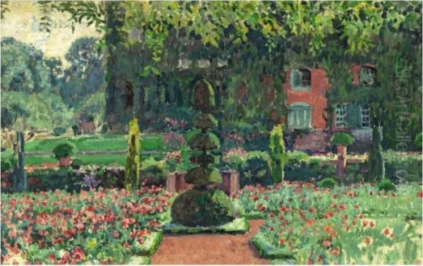 Jardin En Ete Oil Painting by Theo van Rysselberghe