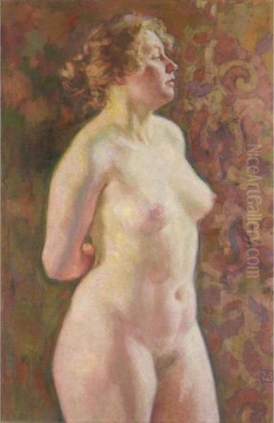 Nu Debout Oil Painting by Theo van Rysselberghe