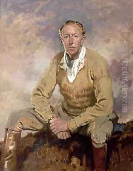 Portrait of Colonel Hugh Richard Arthur Grosvenor 1879-1953 2nd Duke of Westminster Oil Painting by Sir William Newenham Montague Orpen