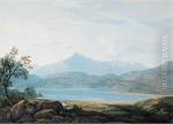 Cader Idris, North Wales Oil Painting by John Varley