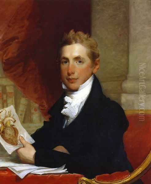 John Collins Warren Oil Painting by Gilbert Stuart