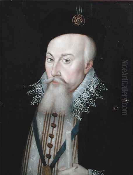 Portrait of Robert Dudley 1532-88 Earl of Leicester, 1587 Oil Painting by William