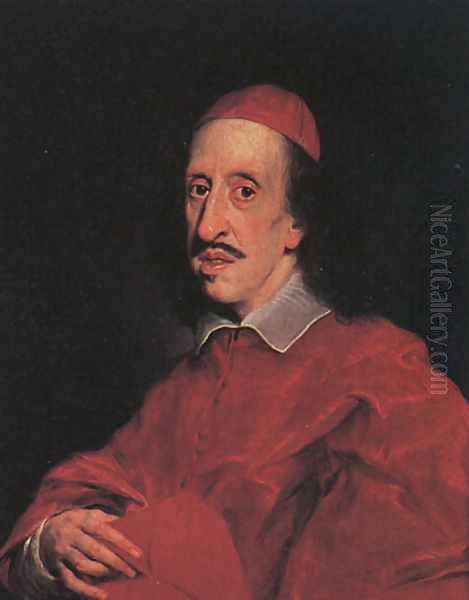 Portrait of Cardinal Leopoldo de' Medici, 1667 Oil Painting by Baciccio II