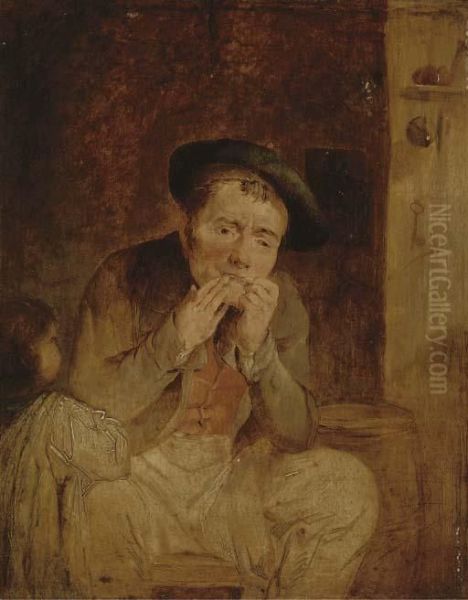 The Jew's Harp Oil Painting by Sir David Wilkie