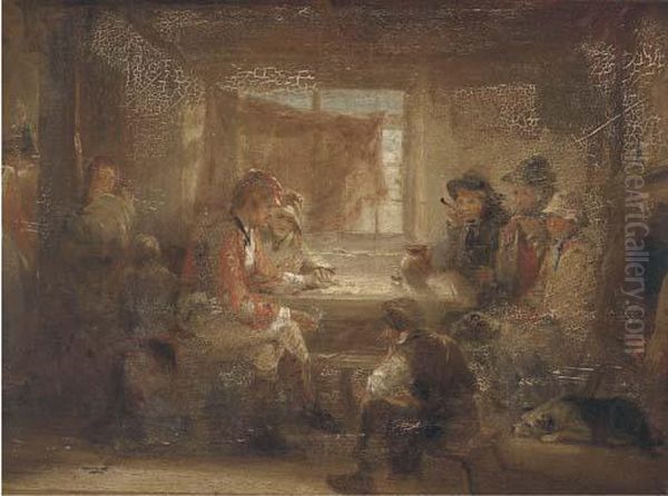 The Plan Of Action Oil Painting by Sir David Wilkie