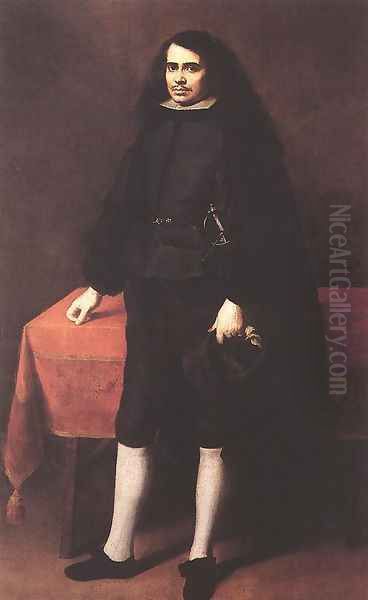 Portrait of a Gentleman in a Ruff Collar c. 1670 Oil Painting by Bartolome Esteban Murillo