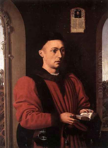 Portrait of a Young Man c. 1460 Oil Painting by Petrus Christus