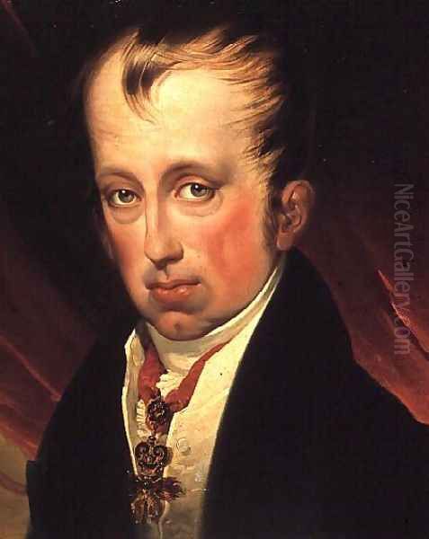 Portrait of Ferdinand I, Emperor of Austria Oil Painting by Friedrich Ritter von Amerling