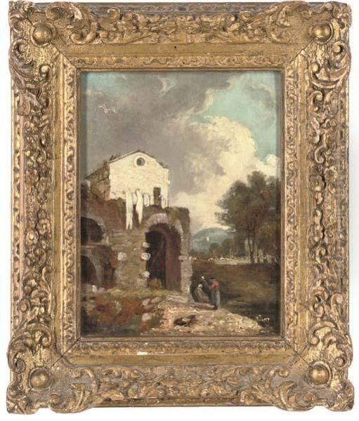 Hadrian's Villa Oil Painting by Richard Wilson