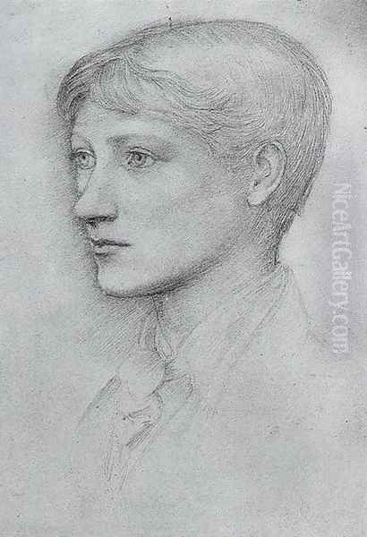 Portrait of the Artist's son, Philip Burne-Jones Oil Painting by Sir Edward Coley Burne-Jones