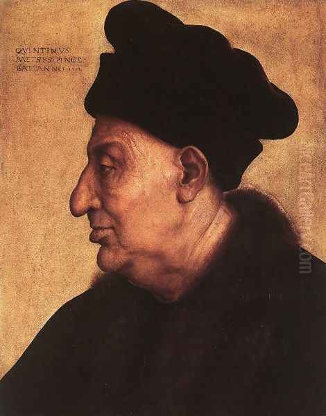 Portrait of an Old Man c. 1517 Oil Painting by Quinten Metsys