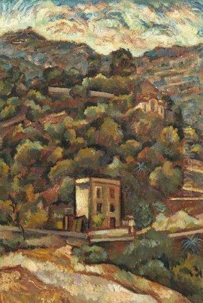 Paysage Corse Oil Painting by Vladimir Baranoff-Rossine