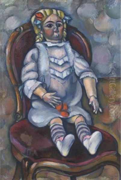 The Doll Oil Painting by Vladimir Baranoff-Rossine