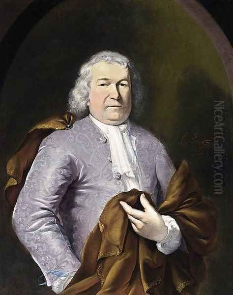 Portrait of a Gentleman 1716 Oil Painting by Cornelis Troost