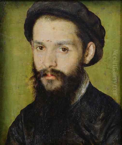 Portrait presumed to be Clement Marot (1496-1544) Oil Painting by Corneille De Lyon