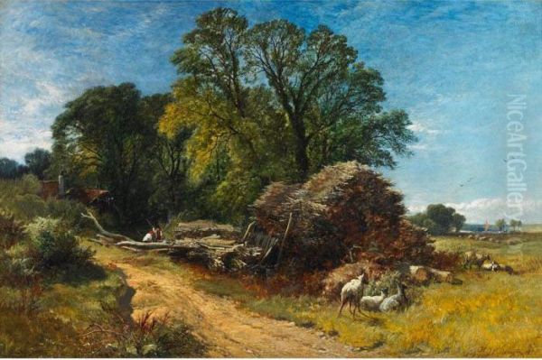 A Sketch From Nature Painted On The Spot Oil Painting by Henry John Boddington