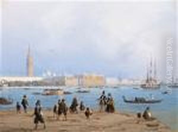 Ruckseite Mit Altem Klebezettel Oil Painting by Carlo Bossoli