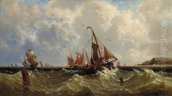 The Fishing Fleet Inshore Oil Painting by John Callow