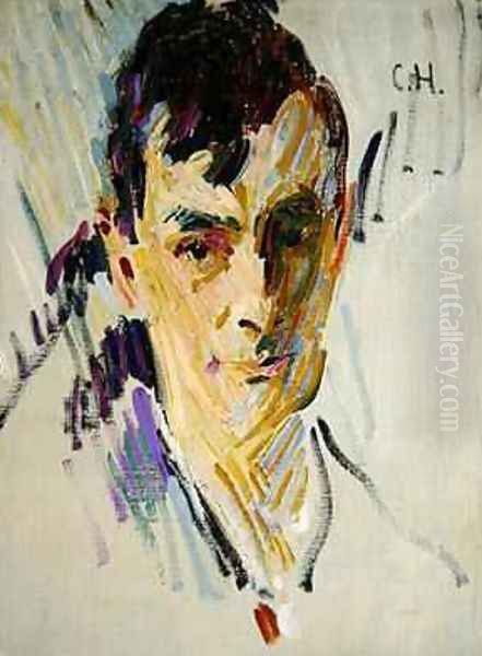 Portrait of the Painter Otto Mueller 1914 Oil Painting by Otto Mueller