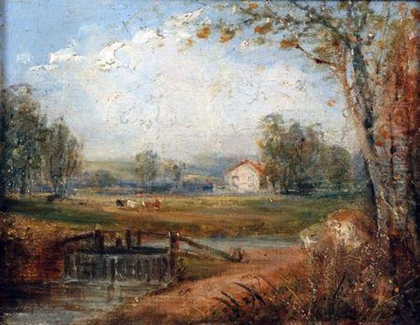 Landscape Near Woodbridge Oil Painting by Thomas Gainsborough