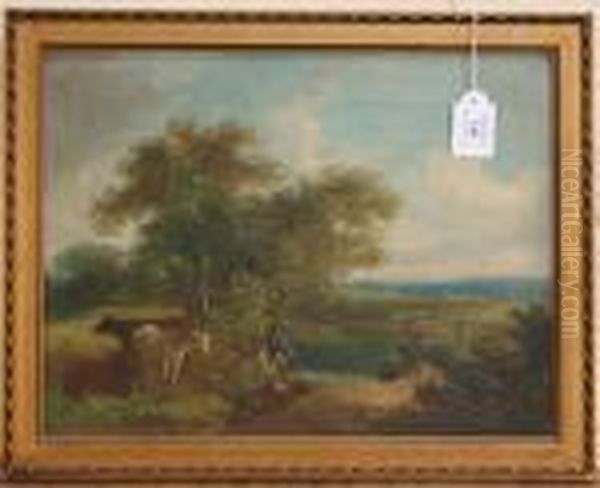 Landscape With Figures Oil Painting by Thomas Gainsborough