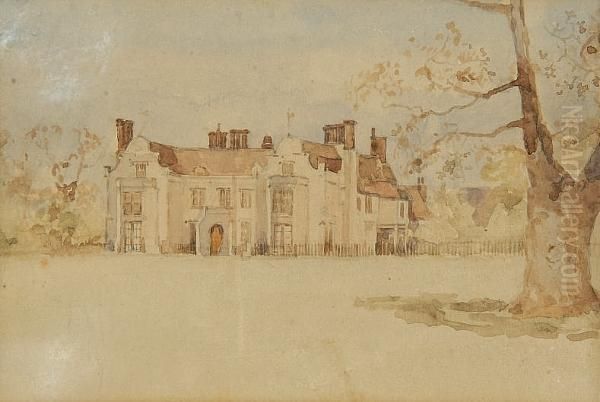 Bredfield House Near Woodbridge, Suffolk Oil Painting by Thomas Gainsborough