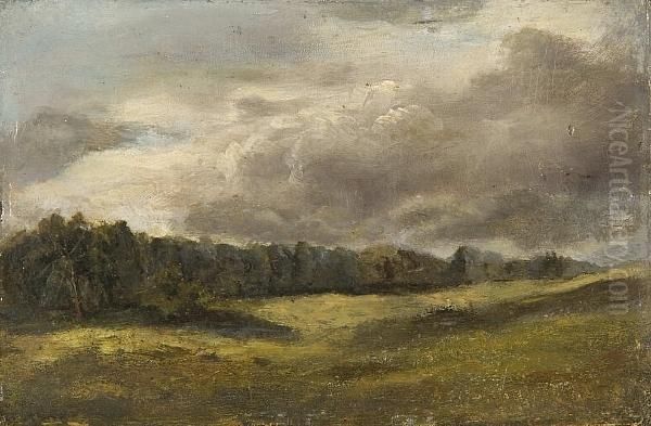 Landscape With Trees Oil Painting by Thomas Gainsborough