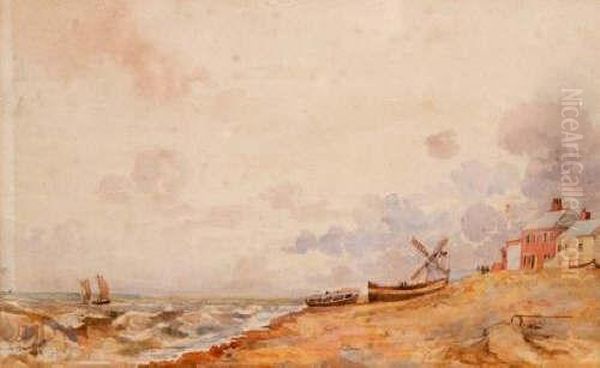 Watercolour A View Of Fort Green,aldeburgh, Suffolk Oil Painting by Thomas Gainsborough