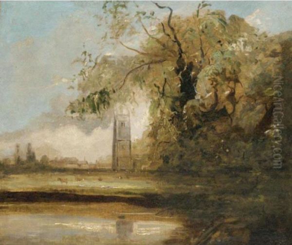 Stoke By Nayland Oil Painting by Thomas Gainsborough