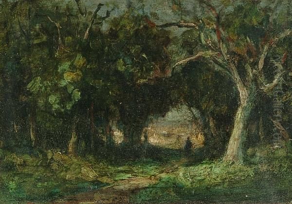 A Glade Near Woodbridge Oil Painting by Thomas Gainsborough