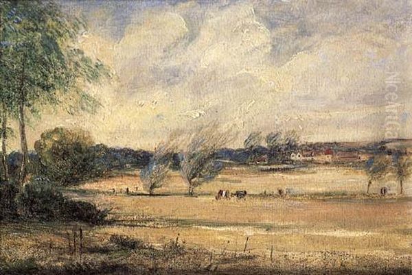 Ufford Marshes, Nr. Woodbridge Oil Painting by Thomas Gainsborough