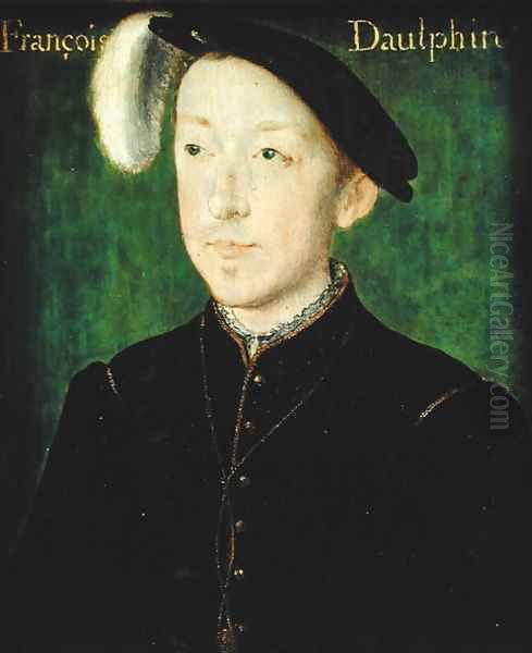 Portrait of Charles de France (1522-45) Duke of Orleans Oil Painting by Corneille De Lyon