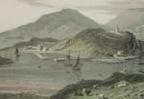 Rowadill In Harris Oil Painting by William Daniell RA