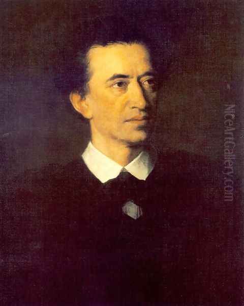 Portrait of Miklos Feleky 1871 Oil Painting by Mor Than